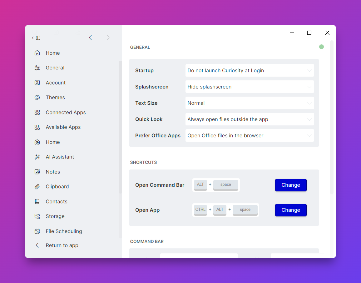 Change App behavior on Startup